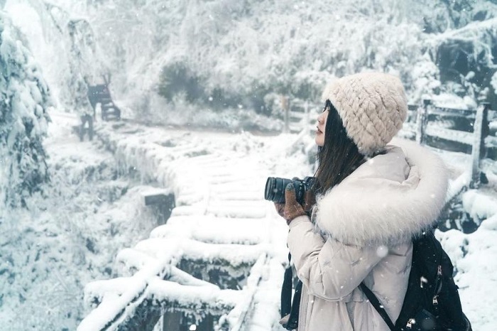 du lịch Đài Loan lãng mạn, hòa mình trong khung cảnh tuyết rơi trắng