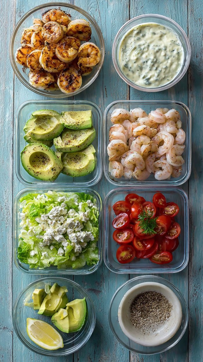 Nguyên liệu Salad Bơ Tôm