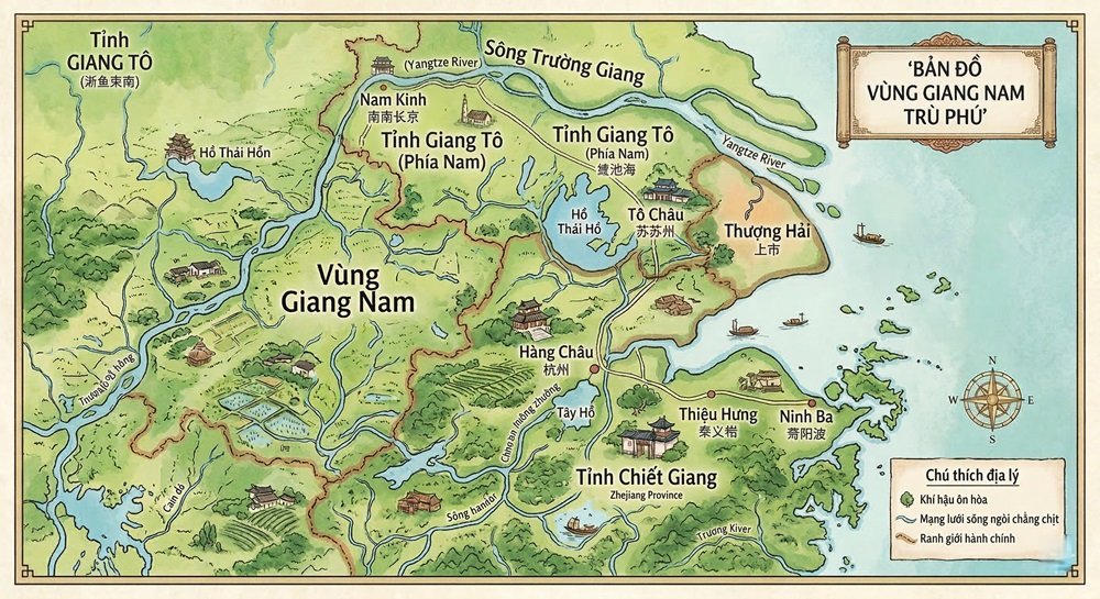 Bản đồ Giang Nam