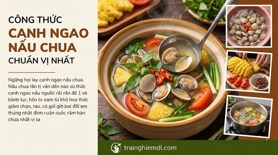 canh ngao nấu chua