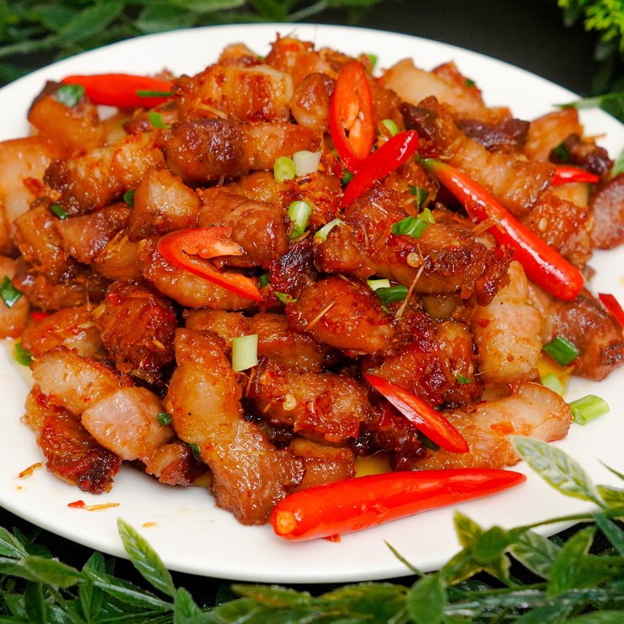 thịt ram sả ớt