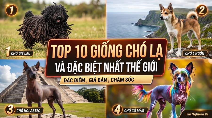 Top 10 Giống Chó Lạ Và Đặc Biệt Nhất Thế Giới: Những "Độc Bản" Của Tạo Hóa
