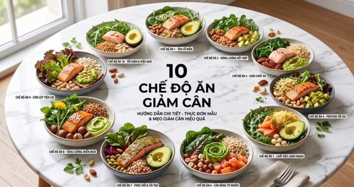 Top 10 Chế Độ Ăn Giảm Cân Khoa Học