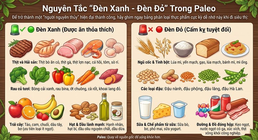 Nguyên Tắc "Đèn Xanh - Đèn Đỏ" Trong Paleo