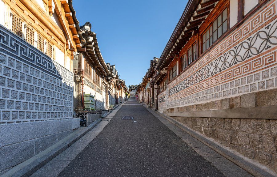 Làng nhà cổ Hanok tại Bukchon Hanok Village, Seoul