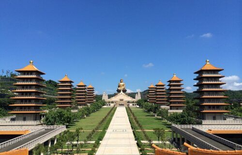 Toàn cảnh Bảo Tàng Phật Đà tại Phật Quang Sơn, Cao Hùng, Đài Loan