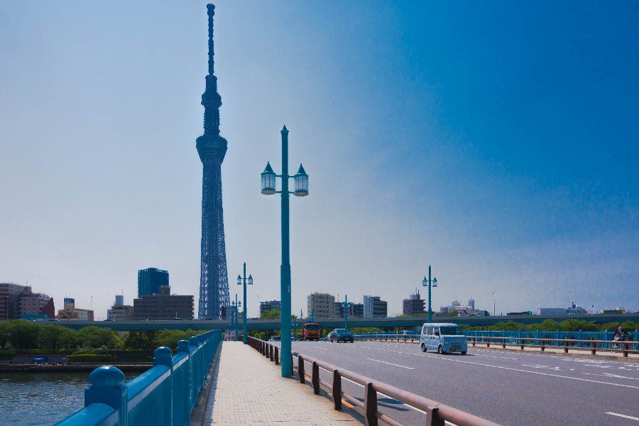 Toàn cảnh tháp Tokyo Skytree cao 634m - tòa tháp cao nhất Nhật Bản