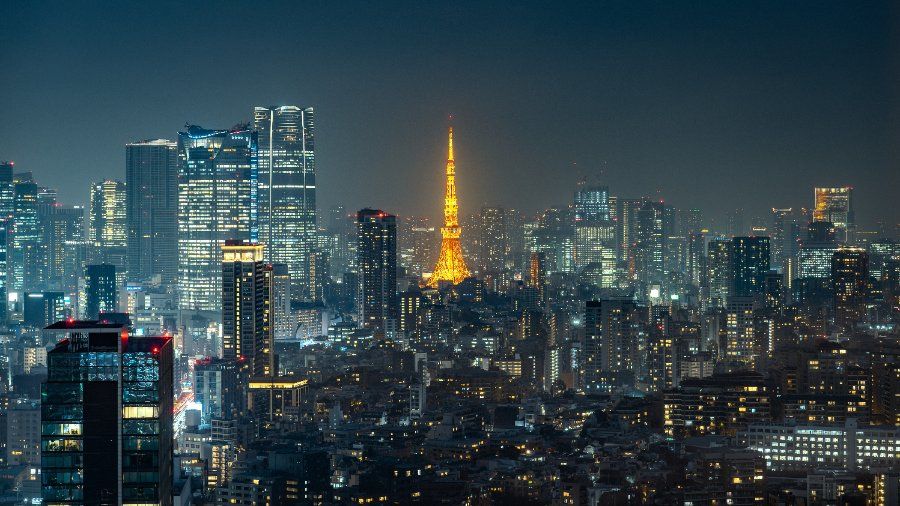 Tháp Tokyo Tower về đêm