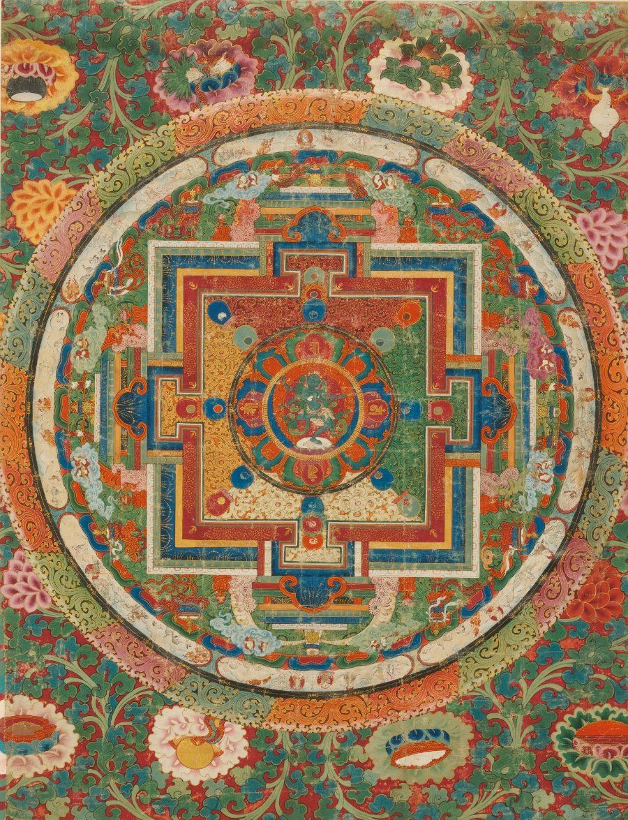 Tranh Thangka mandala Vajra Nairatmya, Tây Tạng thế kỷ 18