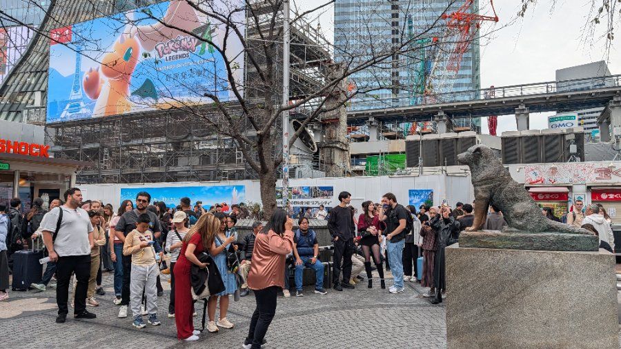 Tượng chó Hachiko Shibuya Tokyo