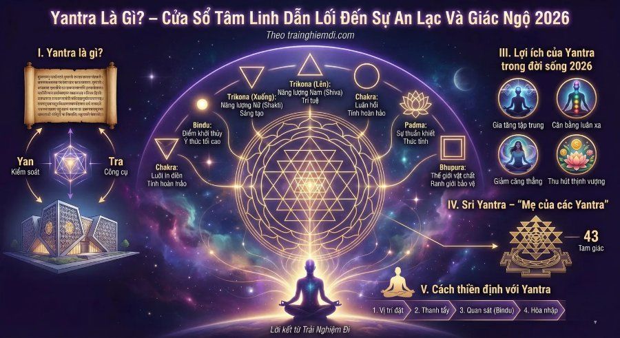 Yantra — biểu tượng hình học thiêng liêng dùng trong thiền định