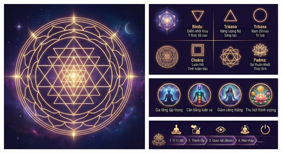 Yantra được ứng dụng trong không gian sống hiện đại để cân bằng năng lượng