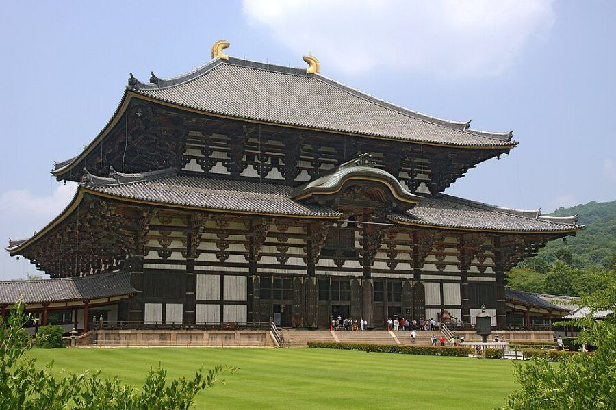 Đại Phật điện bằng gỗ của chùa Todaiji ở Nara