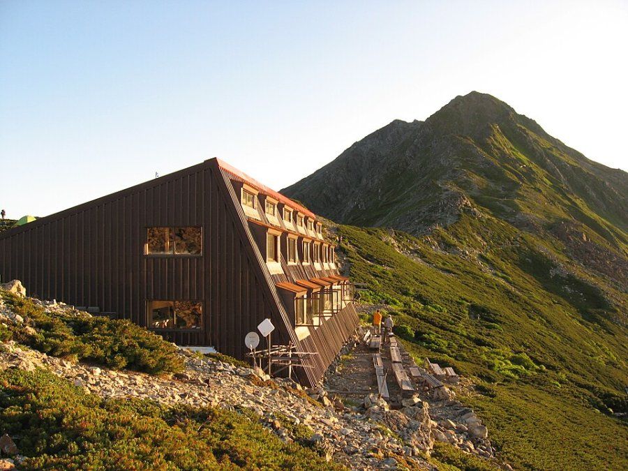 Nhà nghỉ trên núi Kitadake-sanso trong dãy Alps Nhật Bản